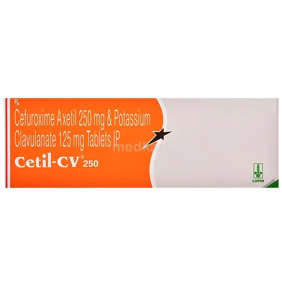 cetil cv 250mg tablet 10's